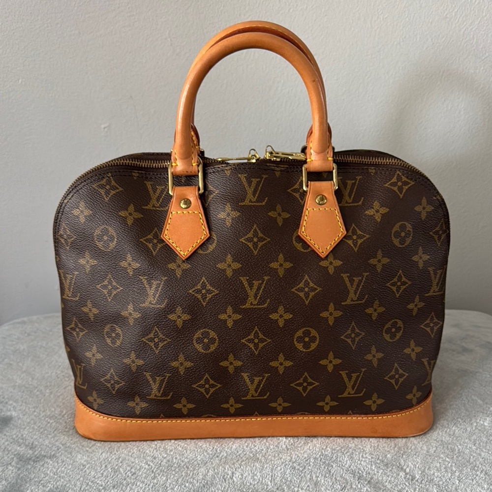 Authentic Louis Vuitton Alma Brown Monogram Handbag